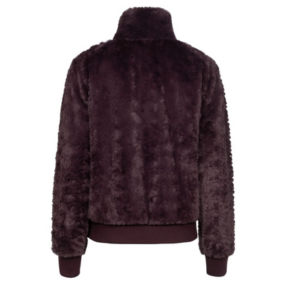 Cavallo Women's Cavaldea Mink Fleece Jacket-Dusty Plum-Back View