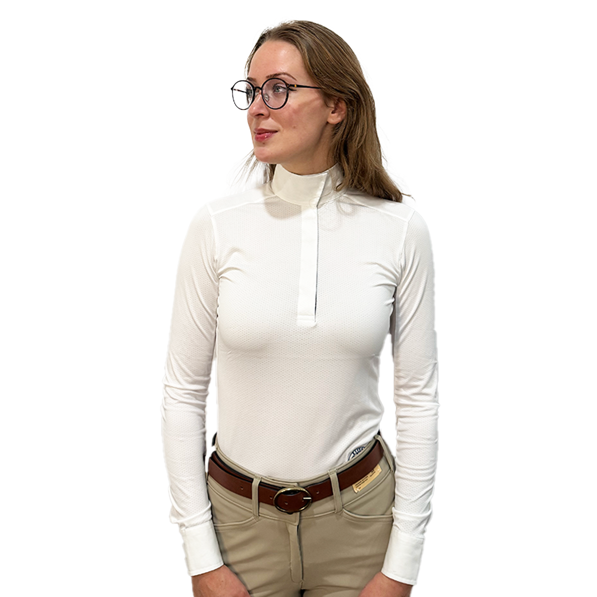 Essex Classics Ladies Tryon Talent Yarn Wrap Collar Long Sleeve Show Shirt