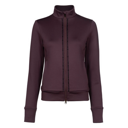Cavallo Women's Cavaldaphne Sweat Jacket-Dusty Plum-Front View