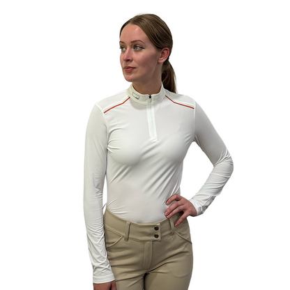 Cavalleria Toscana RG Women's Long Sleeve With Perforated Insert Competition Shirt