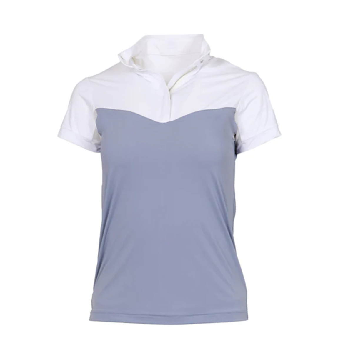 Dapplebay Women's Lady 1/4 Zip Short Sleeve Show Shirt