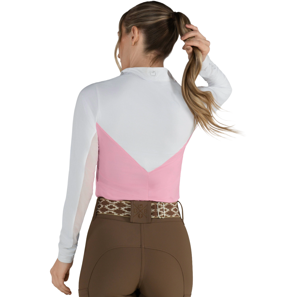 Dapplebay Women's Lady 1/4 Zip Long Sleeve Show Shirt