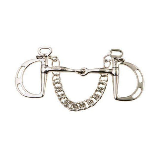 JP Korsteel Stainless Steel Jointed Slotted Ring KImblewick Bit