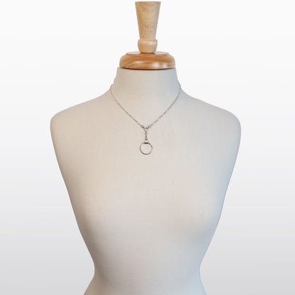 Urban Equestrian  Camden- Equestrian Horse Bit Necklace in Silver