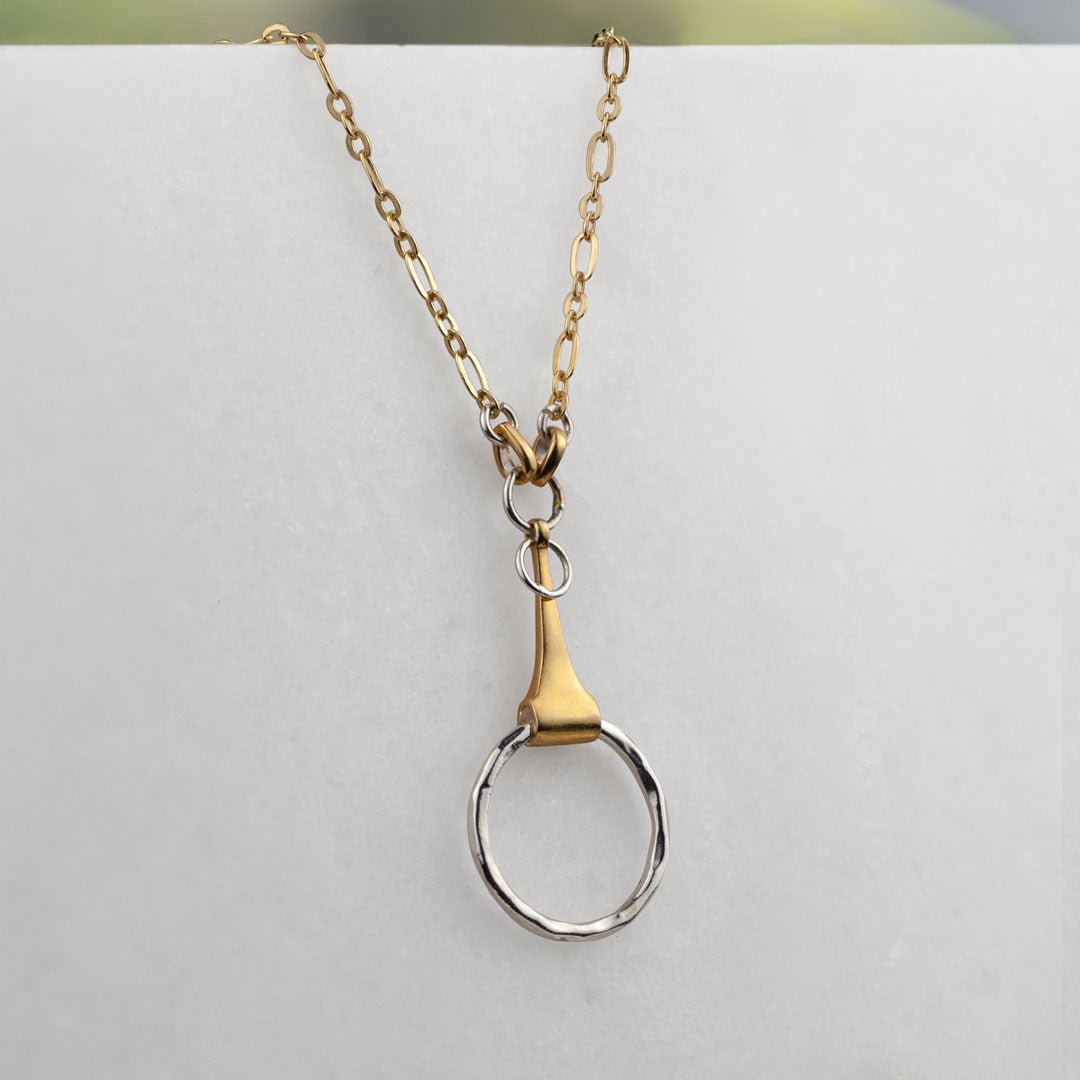 Urban Equestrian  Camden - Two Tone Equestrian Horse Bit Necklace