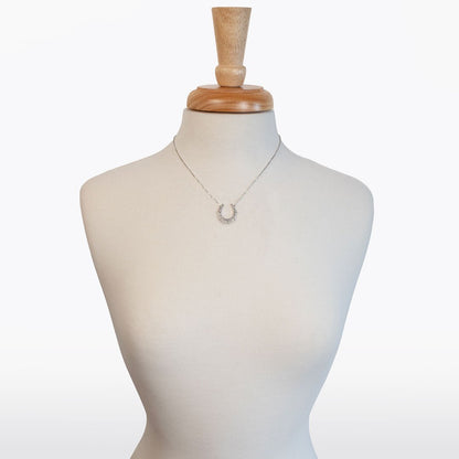 Urban Equestrian  Canteen - Equestrian Horseshoe Necklace in Silver