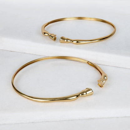 Urban Equestrian  Cavallo - Horse Hoof Neck Cuff in Gold