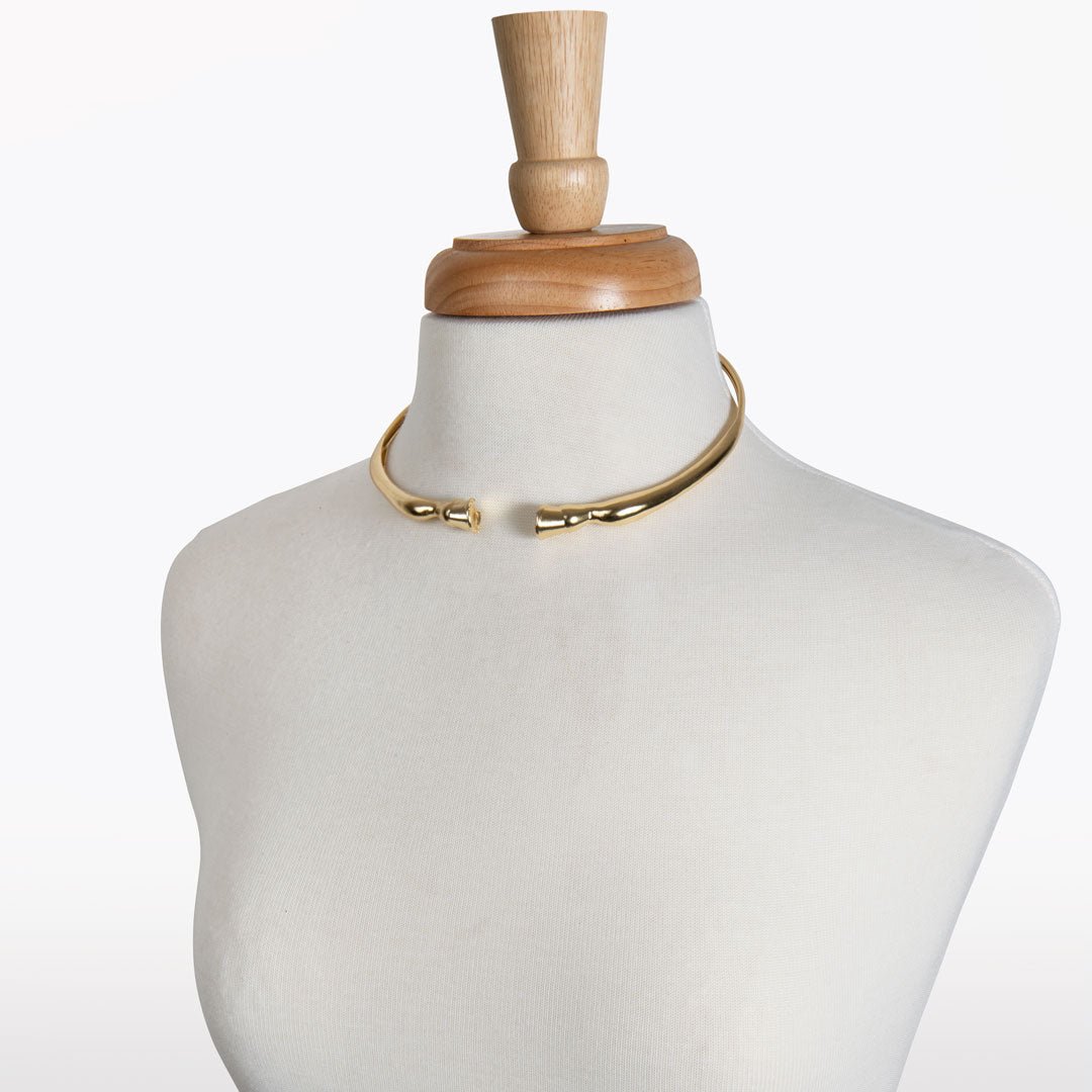 Urban Equestrian  Cavallo - Horse Hoof Neck Cuff in Gold