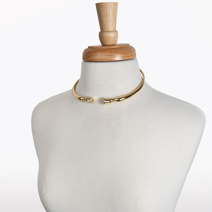 Urban Equestrian  Cavallo - Horse Hoof Neck Cuff in Gold