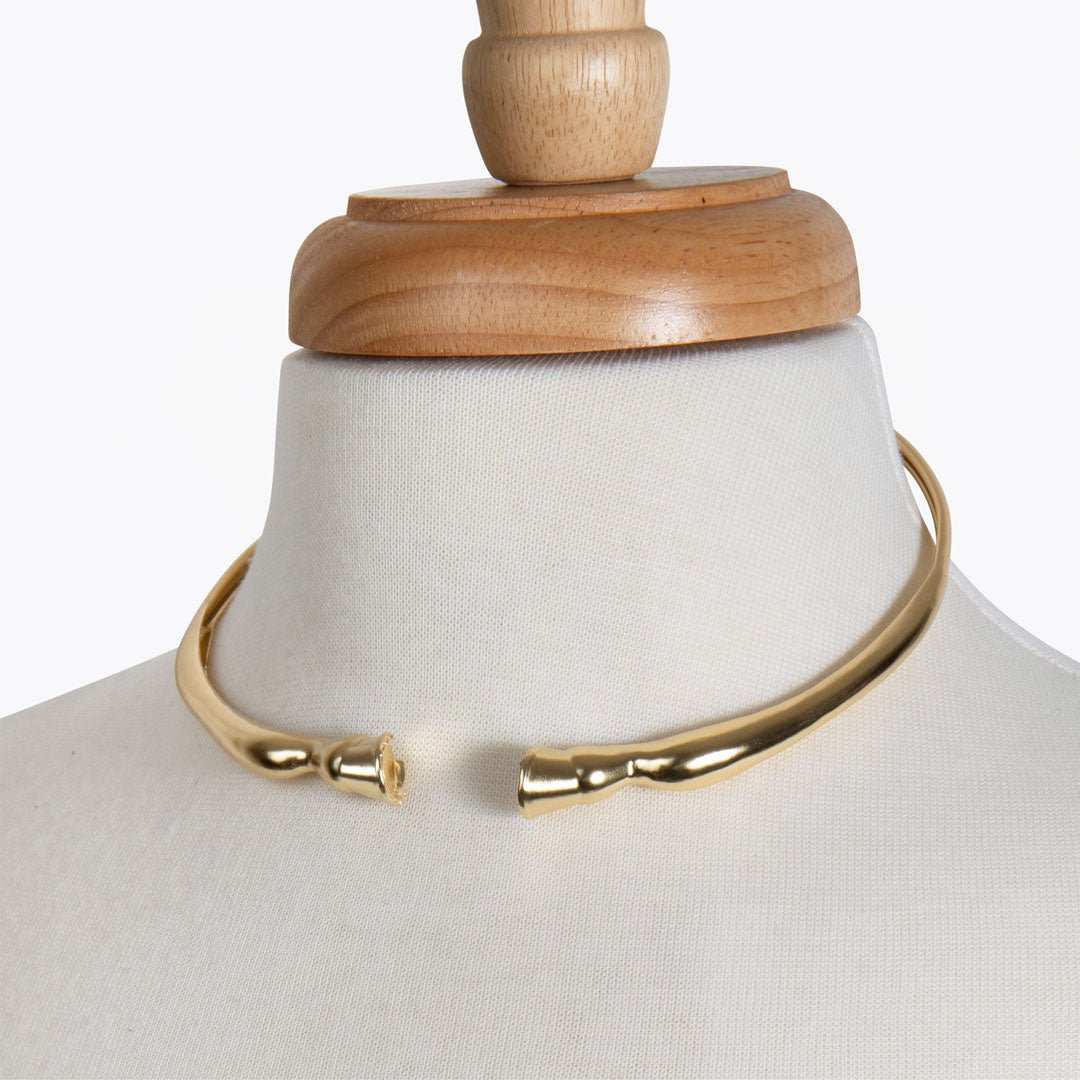 Urban Equestrian  Cavallo - Horse Hoof Neck Cuff in Gold
