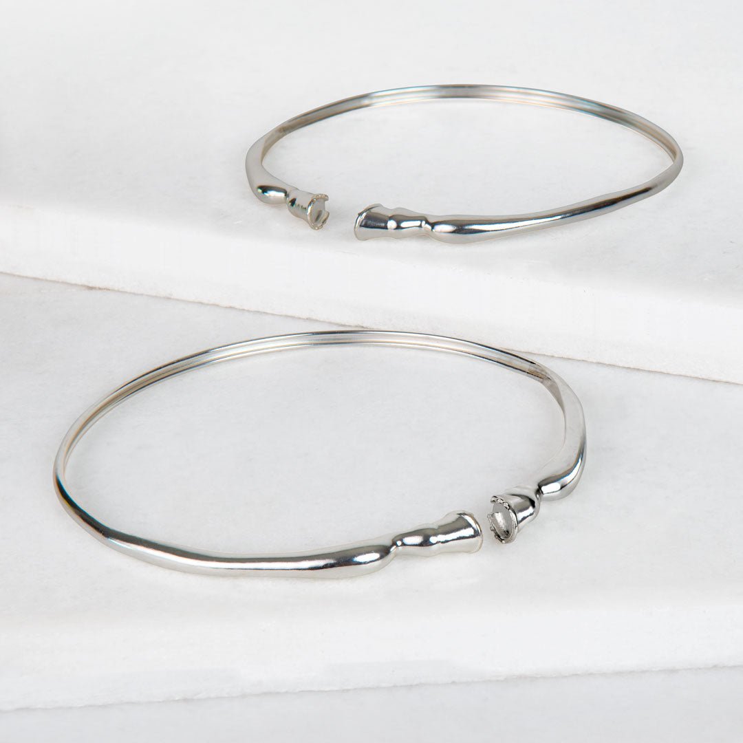 Urban Equestrian  Cavallo - Horse Hoof Neck Cuff in Silver