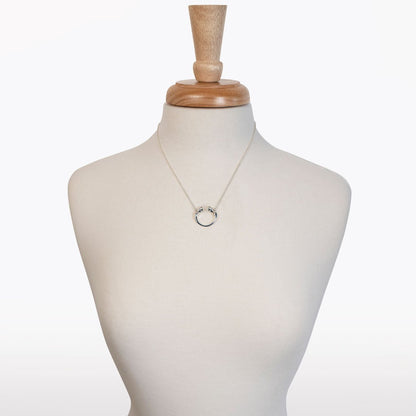 Urban Equestrian  Cavallo - Horseshoe Equestrian Necklace in Silver