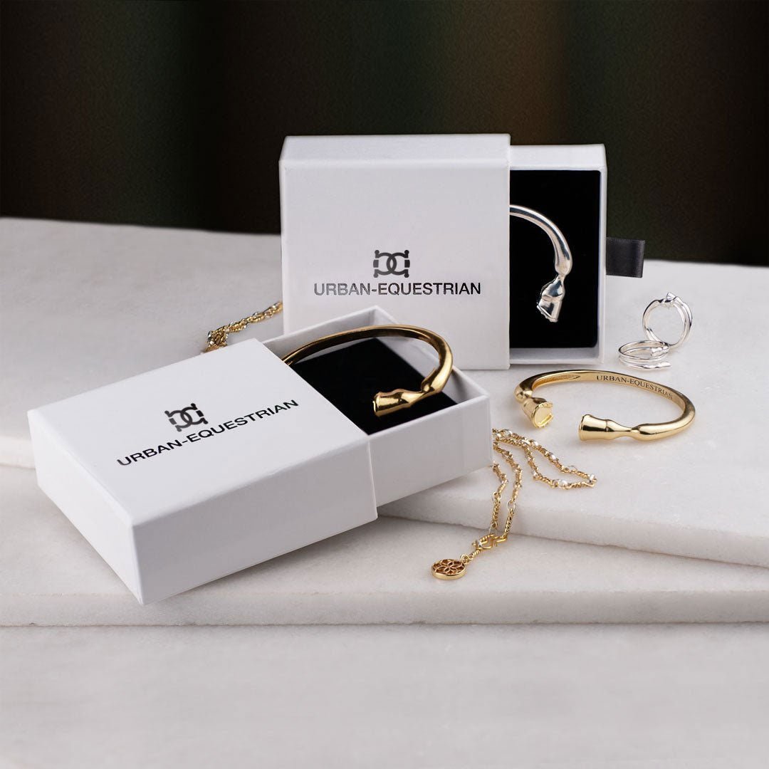 Cavallo - Spiral Horse Hoof Equestrian Ring in silver