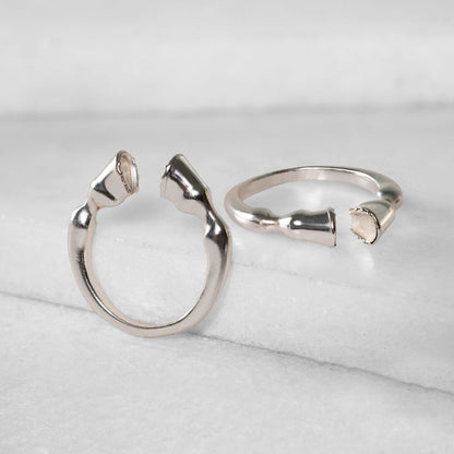 Urban Equestrian  Cavallo - Horse Hooves Equestrian Ring in Silver