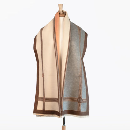Urban Equestrian  Cavelleti -  Equestrian Motif Luxe Shawl