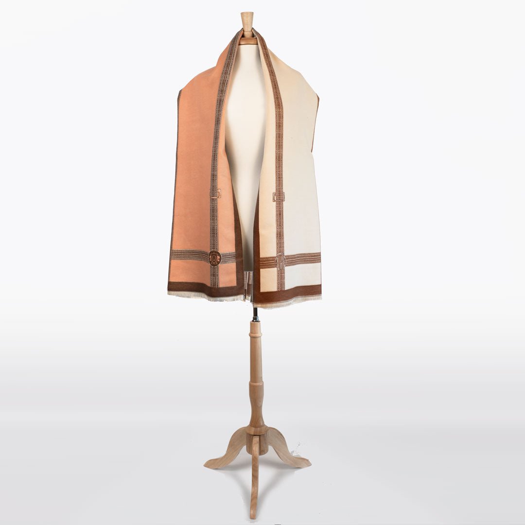 Urban Equestrian  Cavelleti -  Equestrian Motif Luxe Shawl