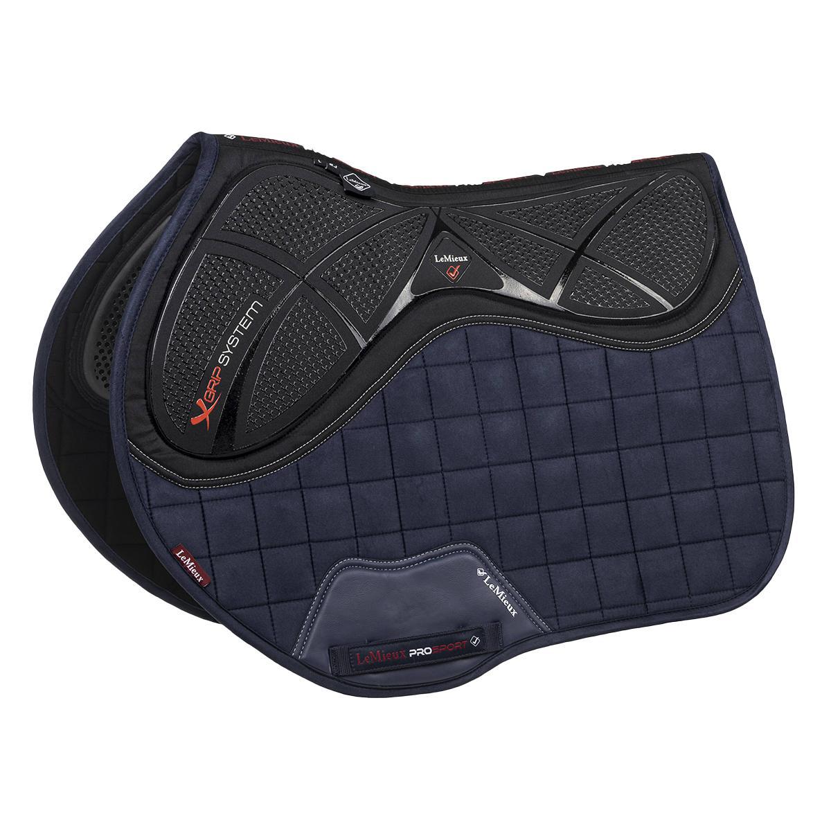 LeMieux X-Grip Twin Sided EuroJump Square Black Saddle Pad | Farm