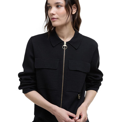 Barbour Women's Alma Knitted Zip Through Cardigan