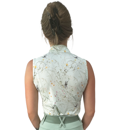 Dapplebay Dragonfly Meadow 1/4 Zip Sleeveless Riding Top