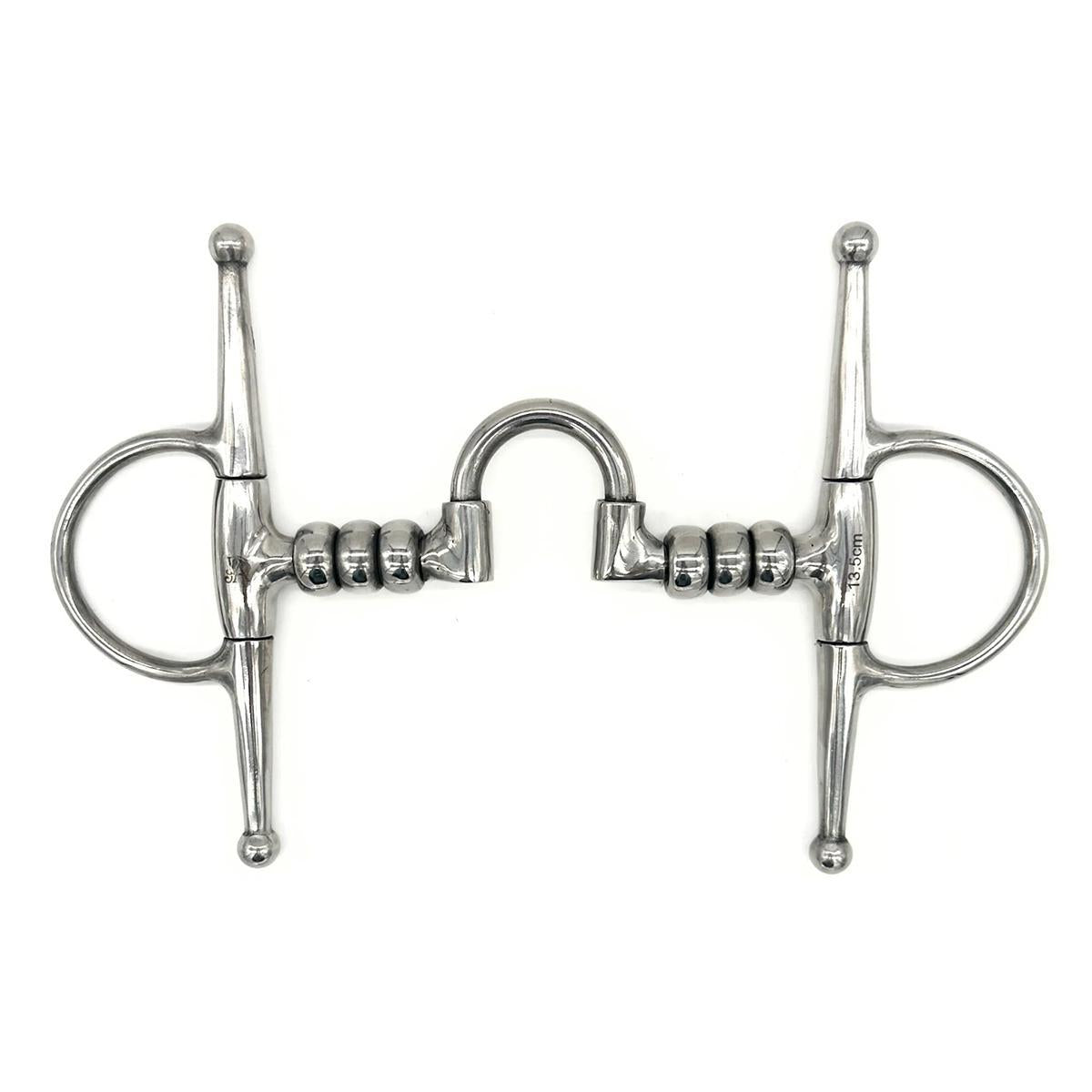 Jake Adams Stainless Steel Cherry Roller Full Cheek with Low Correction Port Bit