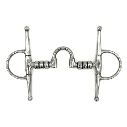 Jake Adams Stainless Steel Cherry Roller Full Cheek with Low Correction Port Bit