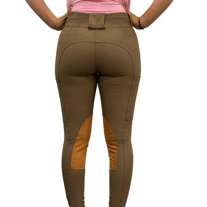 Dapplebay Women's Sport Suede Knee Patch Breeches