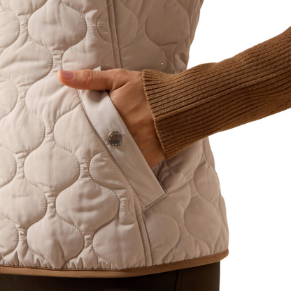 Ariat Women's Ashley 2.0 Insulated Vest model view in Chateau Grey