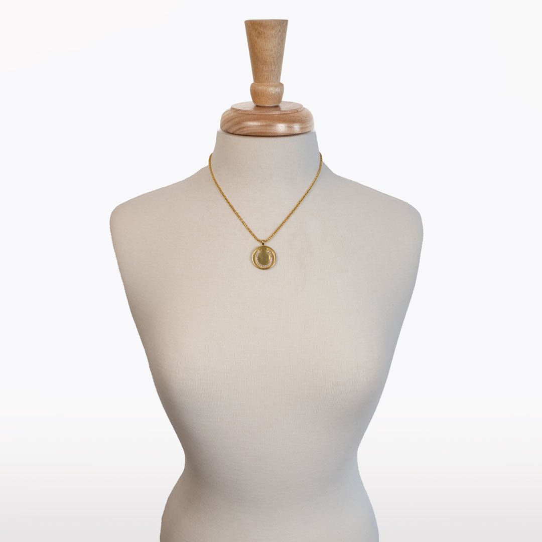Urban Equestrian  Chauncy Pave Equestrian Horseshoe Necklace in Gold