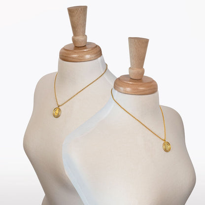 Urban Equestrian  Chauncy Pave Equestrian Horseshoe Necklace in Gold