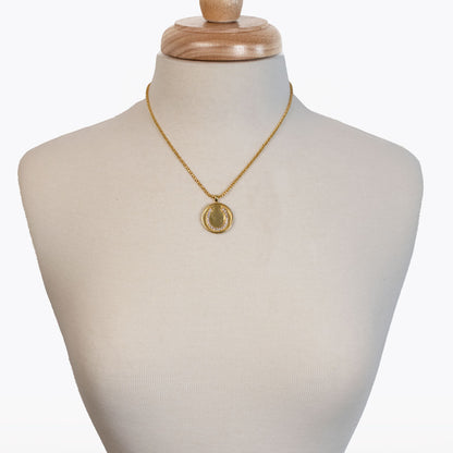 Urban Equestrian  Chauncy Pave Equestrian Horseshoe Necklace in Gold