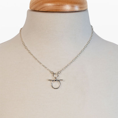 Urban Equestrian  Chelsea - Equestrian Horse Bit Necklace in Silver