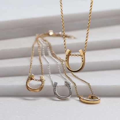 Urban Equestrian  Classique - Equestrian Horseshoe Necklace in Gold