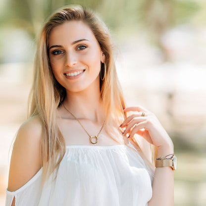 Urban Equestrian  Classique - Equestrian Horseshoe Necklace in Gold