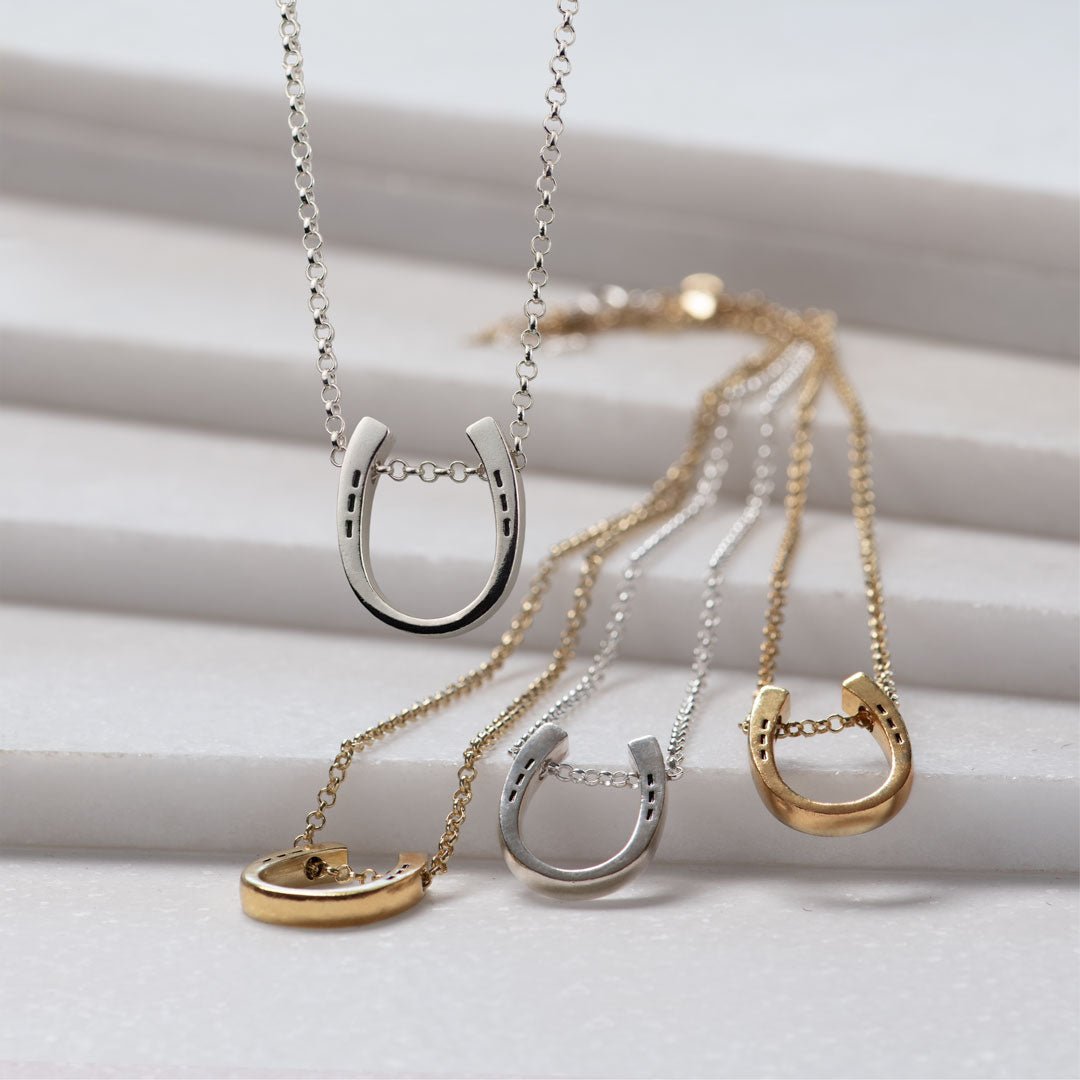 Urban Equestrian  Classique - Equestrian Horseshoe Necklace in Silver