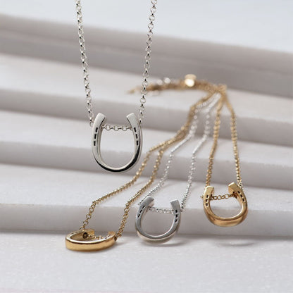 Urban Equestrian  Classique - Equestrian Horseshoe Necklace in Silver