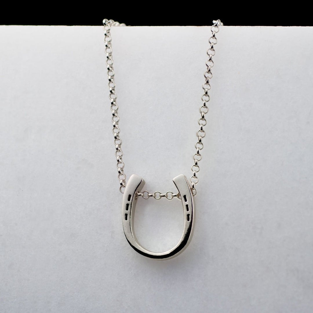 Urban Equestrian  Classique - Equestrian Horseshoe Necklace in Silver