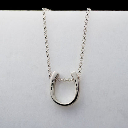 Urban Equestrian  Classique - Equestrian Horseshoe Necklace in Silver