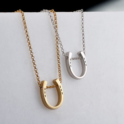 Urban Equestrian  Classique - Equestrian Horseshoe Necklace in Silver