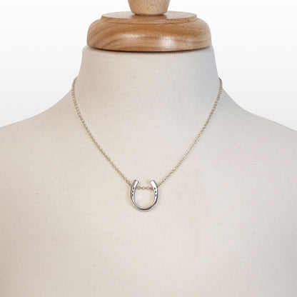 Urban Equestrian  Classique - Equestrian Horseshoe Necklace in Silver