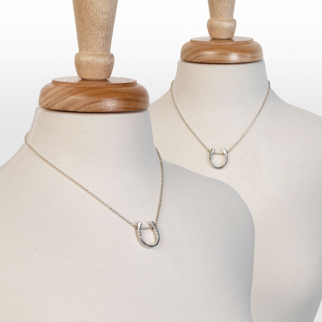 Urban Equestrian  Classique - Equestrian Horseshoe Necklace in Silver