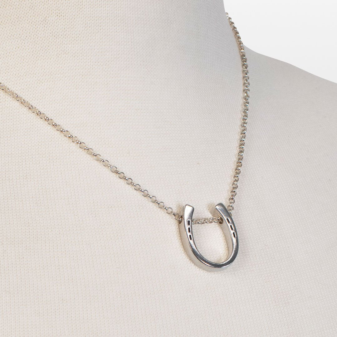 Urban Equestrian  Classique - Equestrian Horseshoe Necklace in Silver