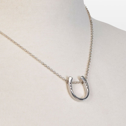 Urban Equestrian  Classique - Equestrian Horseshoe Necklace in Silver