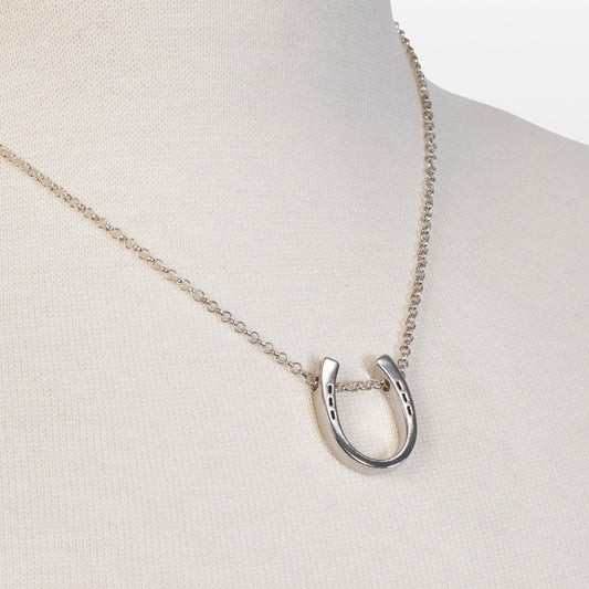 Urban Equestrian  Classique - Equestrian Horseshoe Necklace in Silver