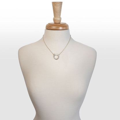 Urban Equestrian  Classique - Equestrian Horseshoe Necklace in Silver