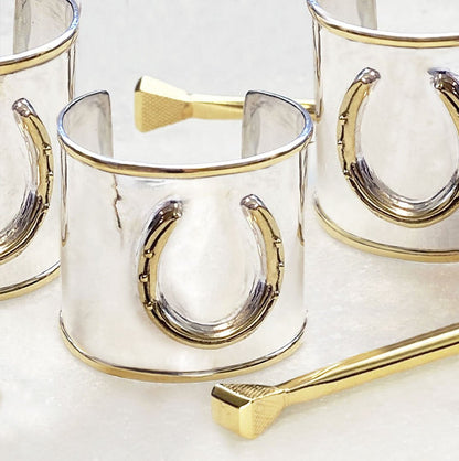 Cody - Horseshoe Ponytail Cuff in Two Tone