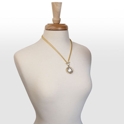 Urban Equestrian  Cody - Double Sided T-Bar Horseshoe Charm Necklace