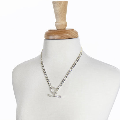 Urban Equestrian  Cortina - Cuban Chain Horseshoe Bracelet in Silver