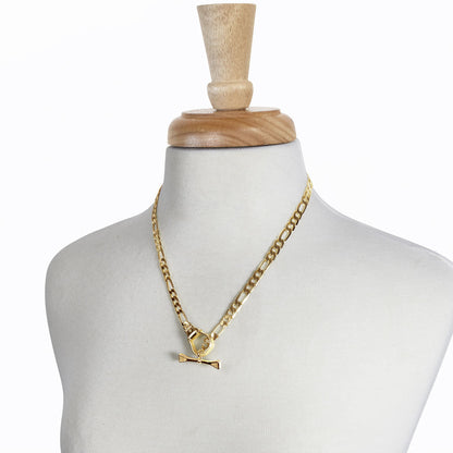 Urban Equestrian  Cortina - Cuban Chain Western Necklace in Gold