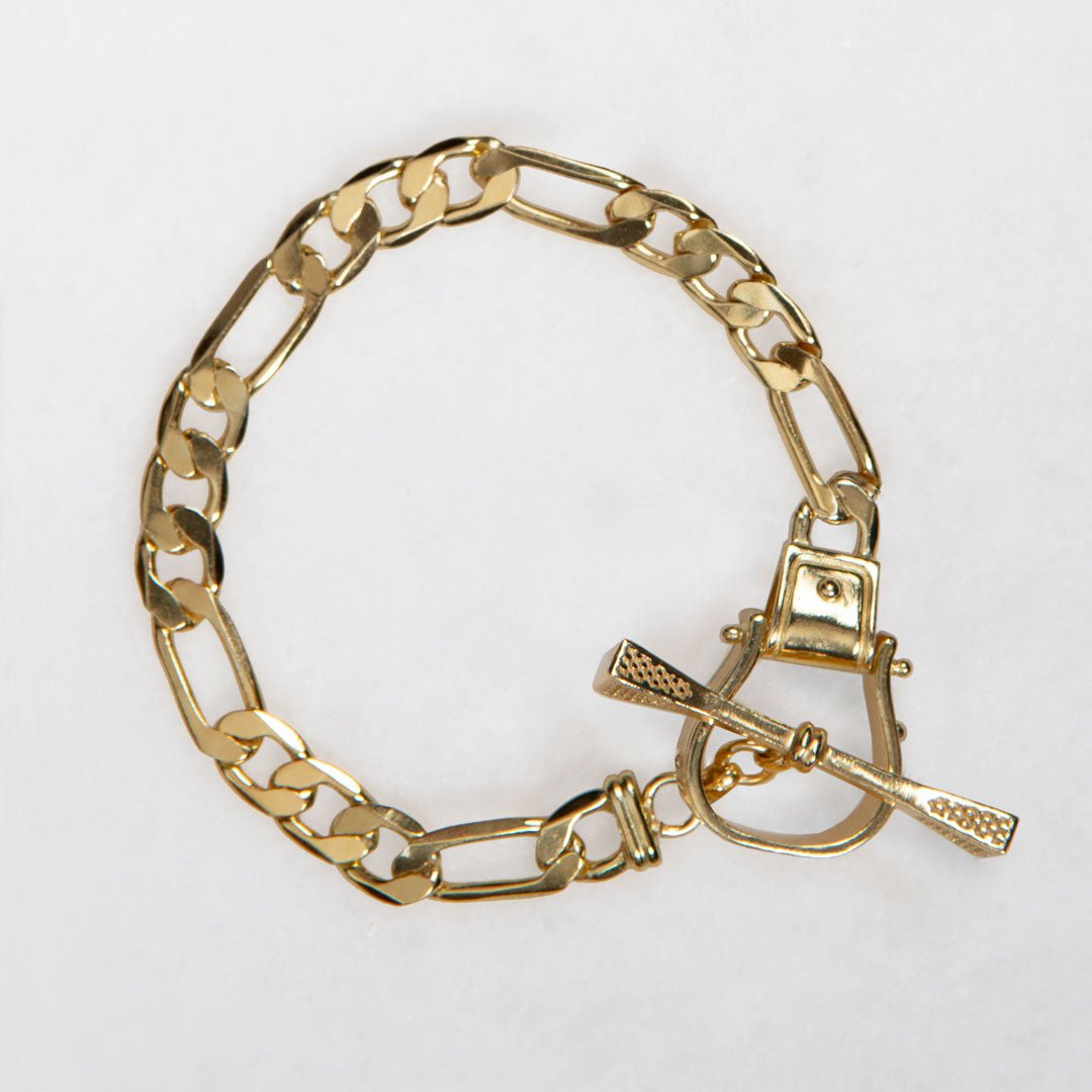 Urban Equestrian  Cortina - Cuban Chain Western Necklace in Gold