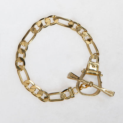 Urban Equestrian  Cortina - Cuban Chain Western Necklace in Gold